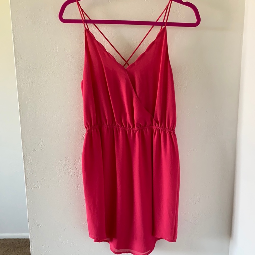 Hot pink dress